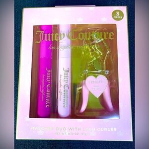 Juicy Couture Mascara Duo Lash Curler Lengthen Curl Pink Gold Christmas Gift NIB